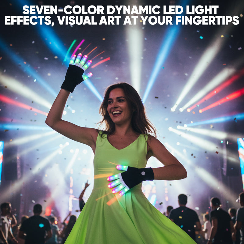 LED Fingertip Light Gloves