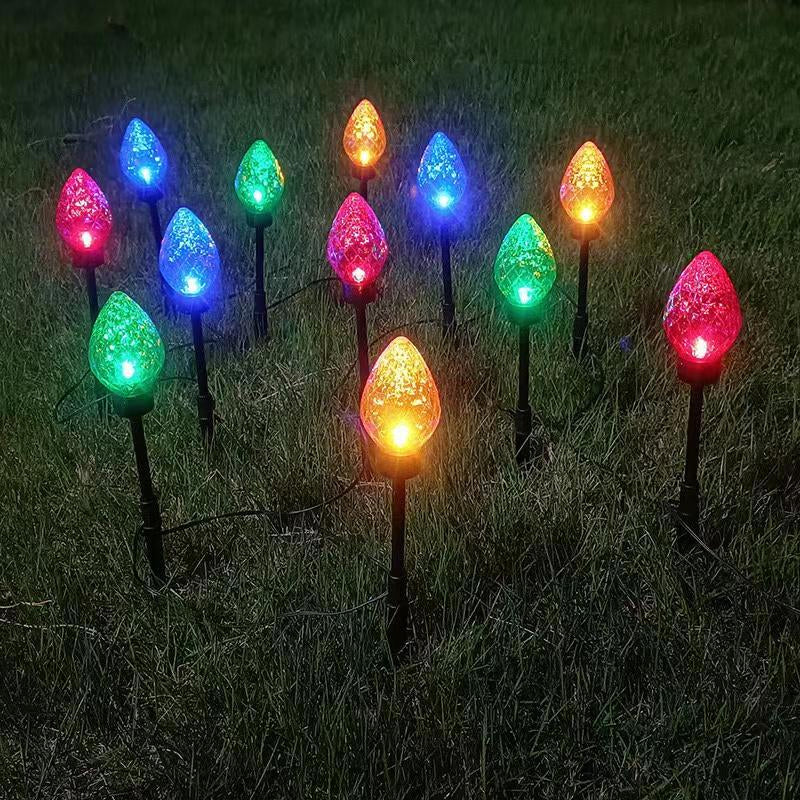 Diamond-Shaped Solar Stake Lights