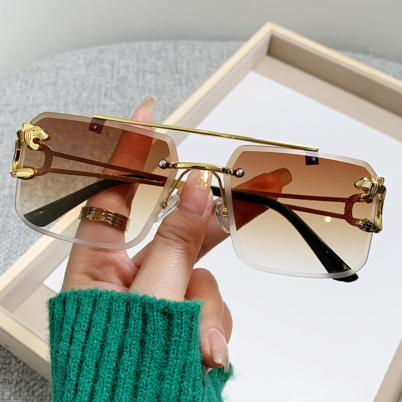 Double-Beam Cheetah Sunglasses