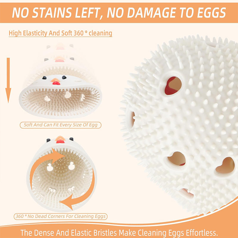 Silicone Egg Cleaner for Fresh Eggs