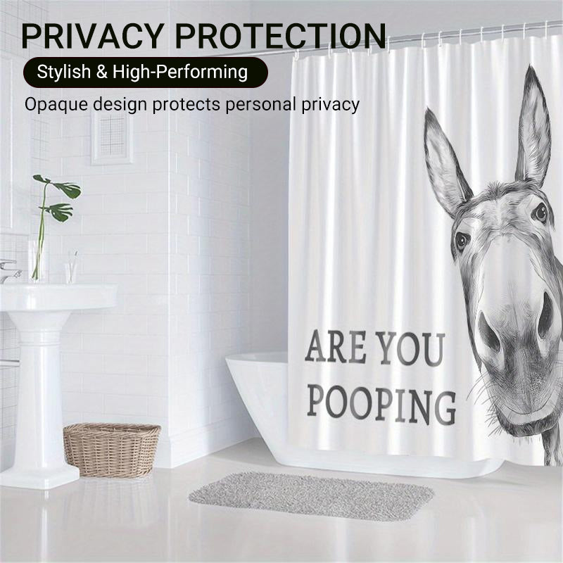 Funny Donkey Shower Curtain