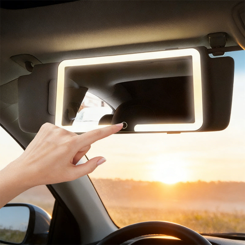 Rechargeable Car LED Makeup Mirror