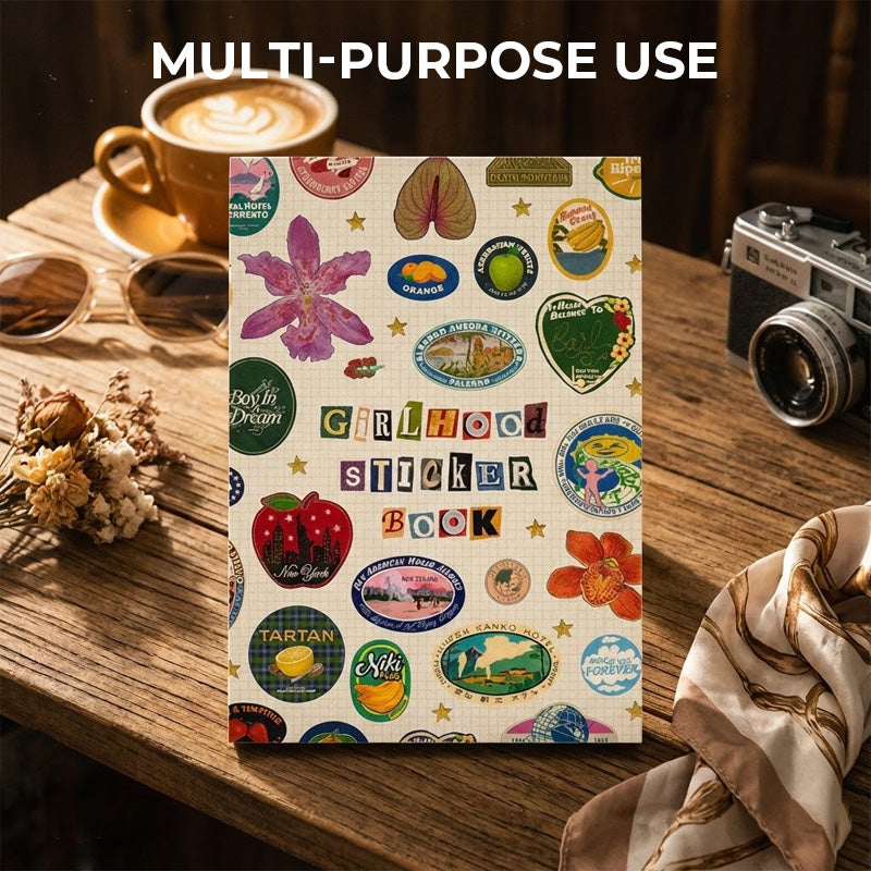 Vintage Sticker Book