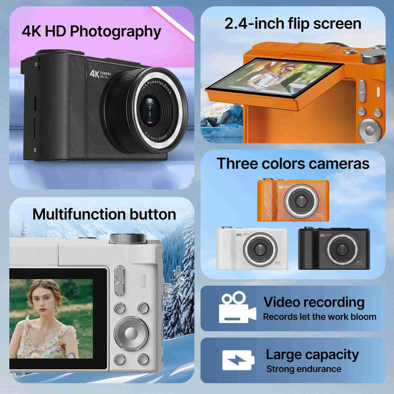 4K Digital Camera for Photography