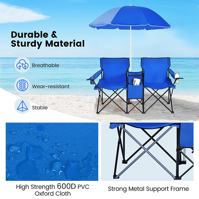 Double Portable Picnic Chairs