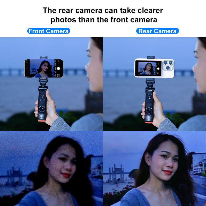 Magnetic Selfie Screen with 4K Recording – Portable Display for Content Creators