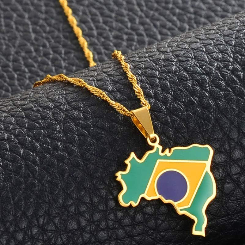 Kreativ karta och flagga halsband