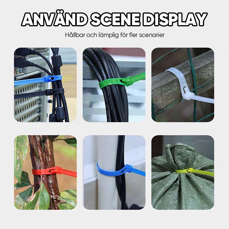 Spänne Självlåsande premium nylonsnöresrem