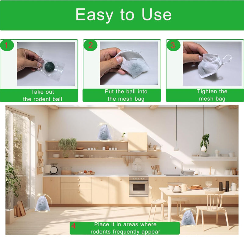 Mouse repellent ball