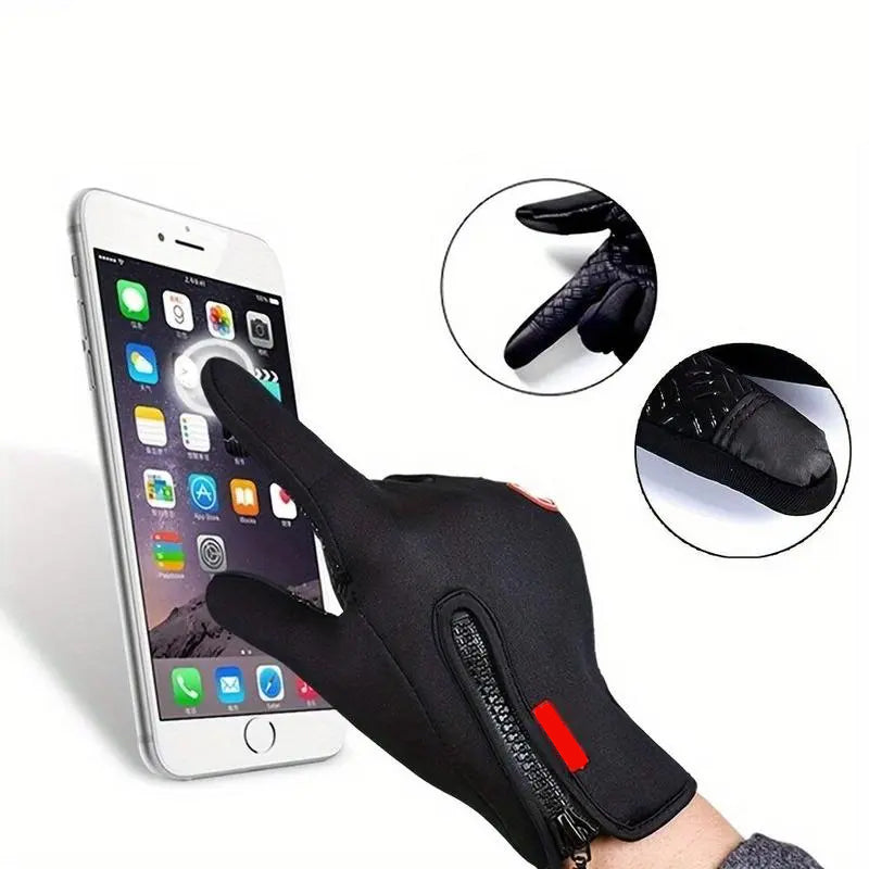 Upgraded Touchscreen and Windproof Full-Finger Gloves