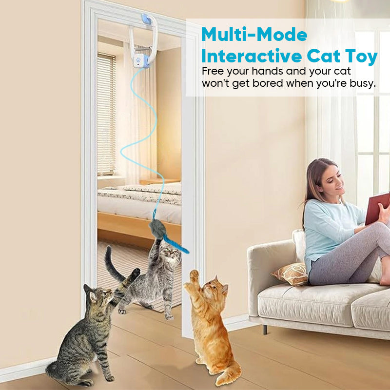 Door-Clip Remote-Controlled Electric Cat Toy