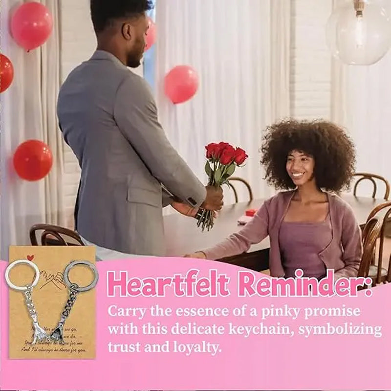 Pinky Promise Couple Keychain