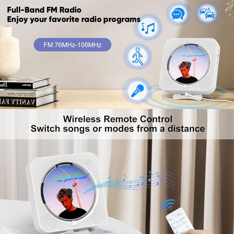 Portable Bluetooth Desktop CD Player