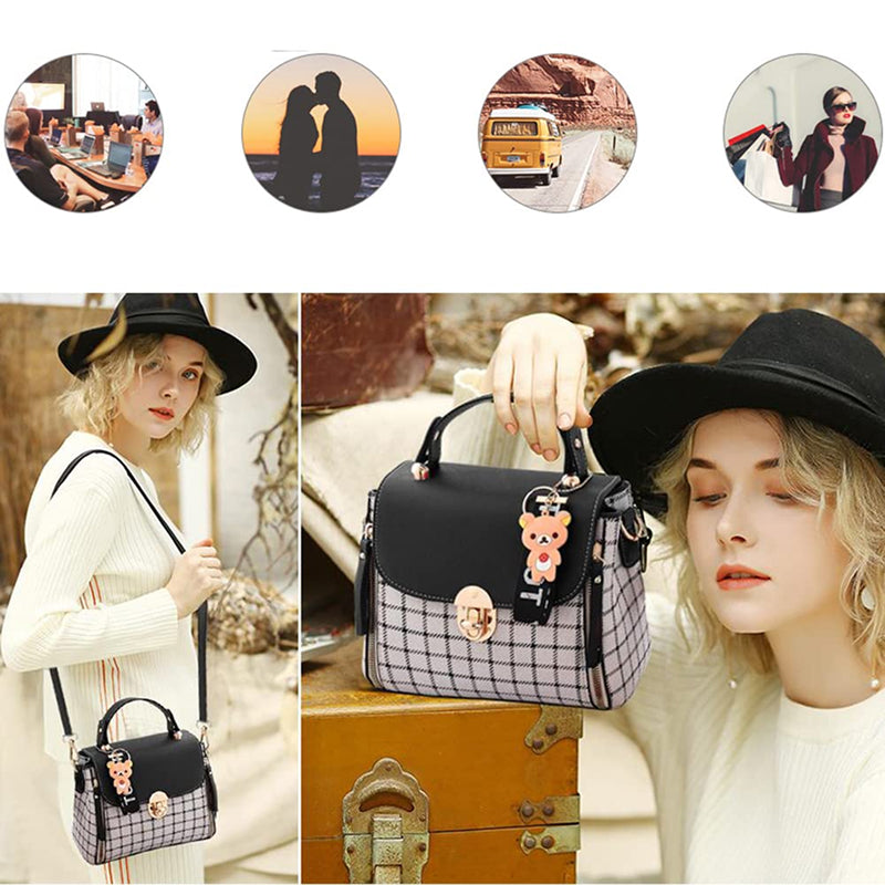 Plaid Pattern Handbag