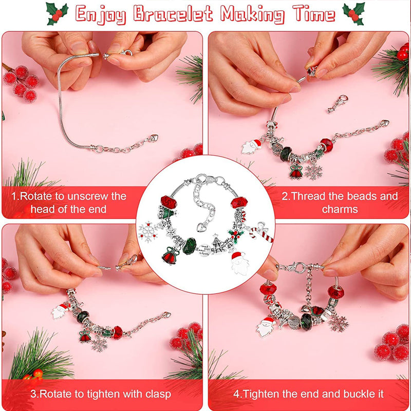 Christmas Advent Calendar Charm Bracelets