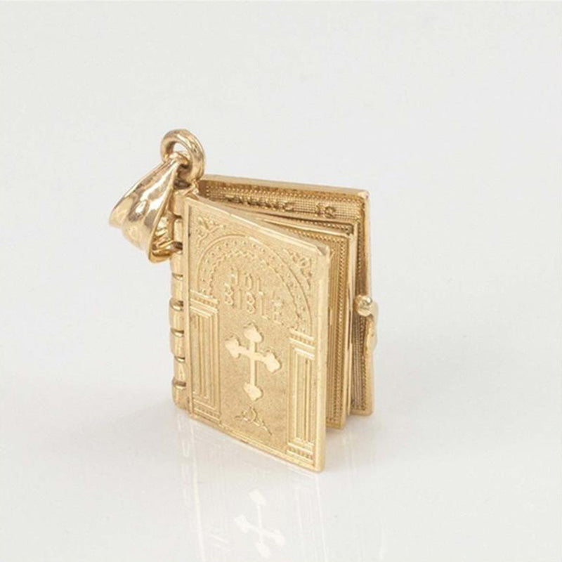 Openable Bible Book Necklace