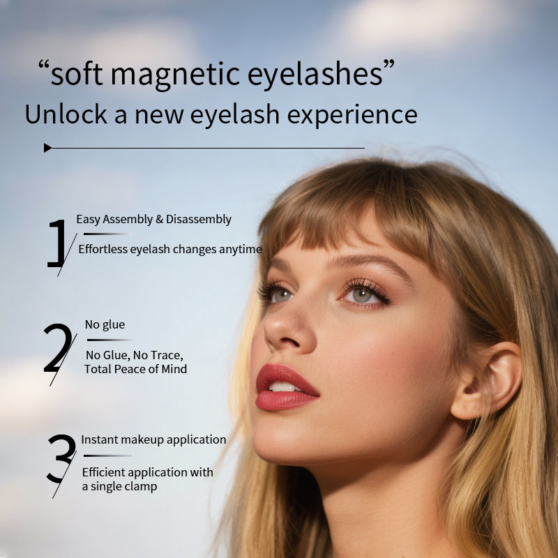 Reusable Soft Magnetic Eyelashes Set