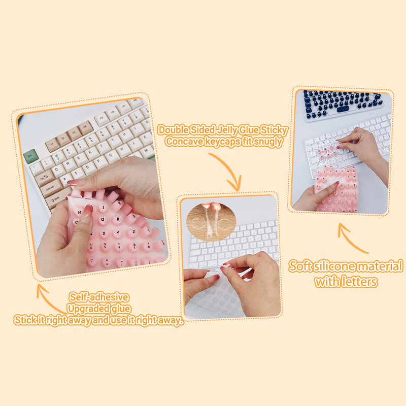 Long Nail Typing Keycap Enhancer Stickers