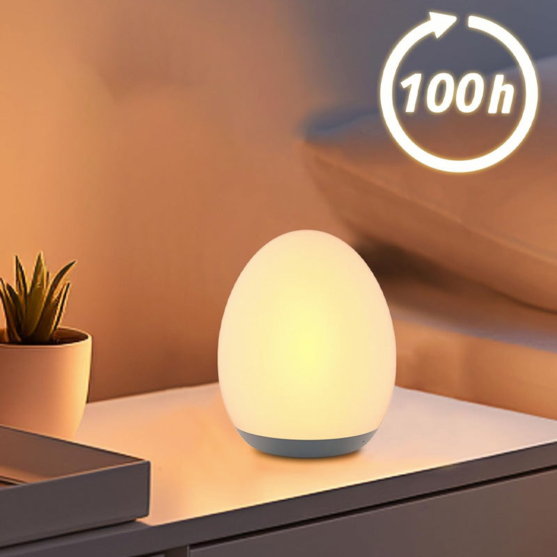 Dino Glow Egg – Soft Silicone Night Light with RGB Colors