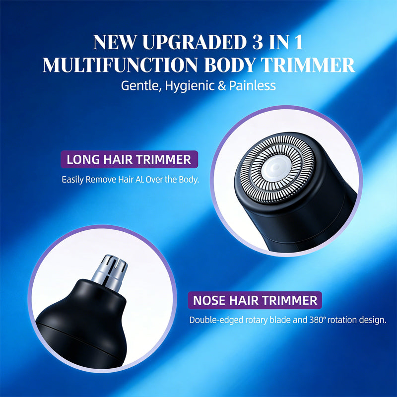 3‑in‑1 Electric Hair Removal Device