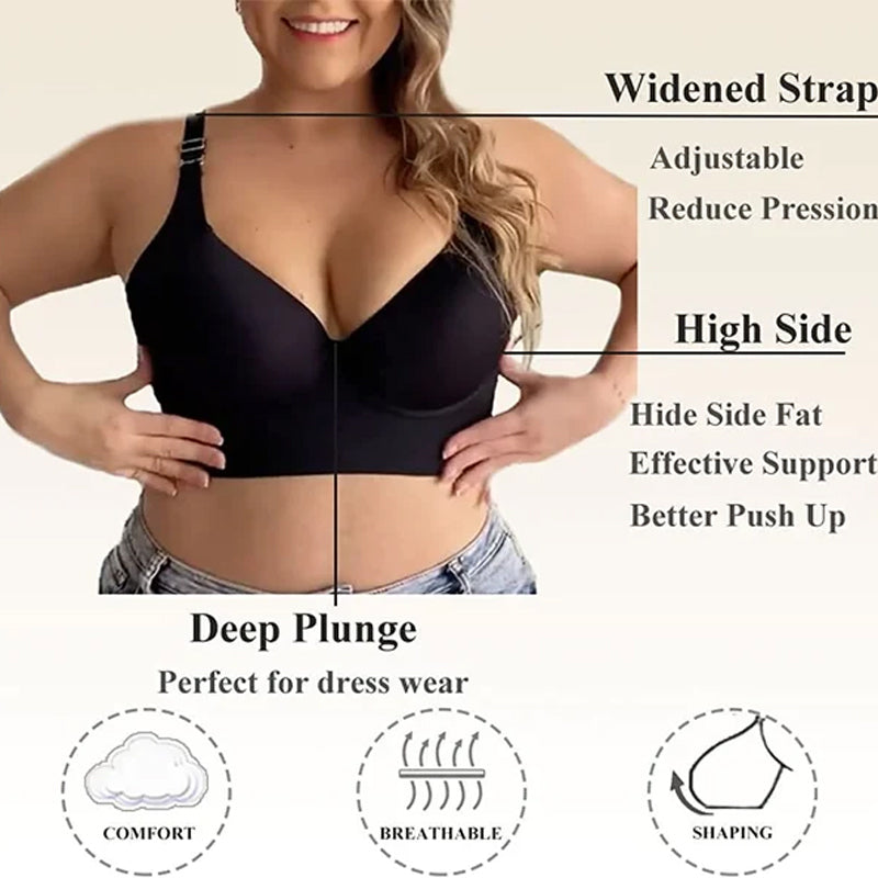 Comfortable Plus Size Anti-Sagging Bra for Women