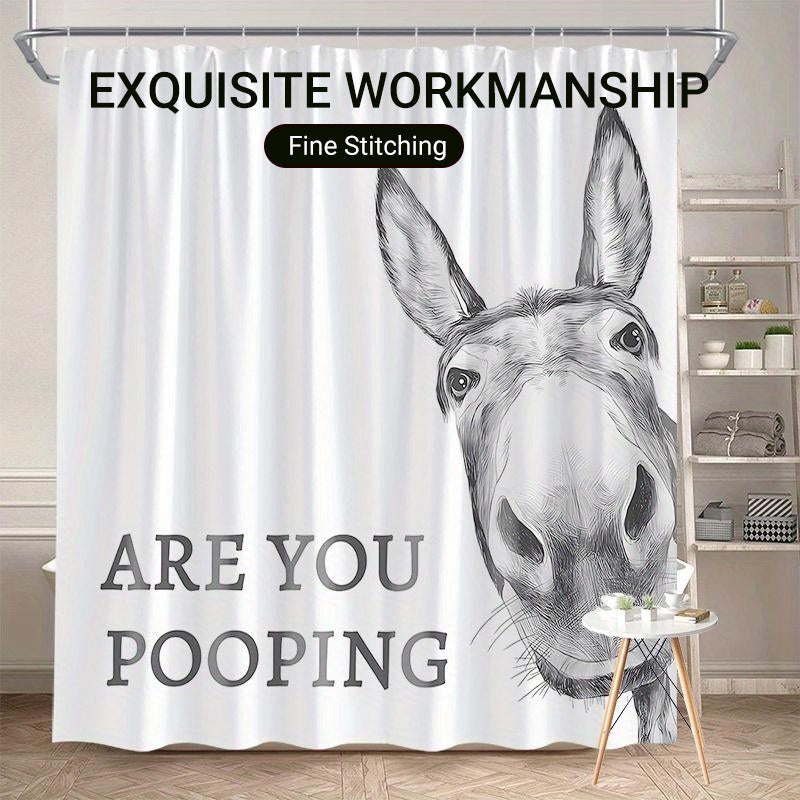 Funny Donkey Shower Curtain