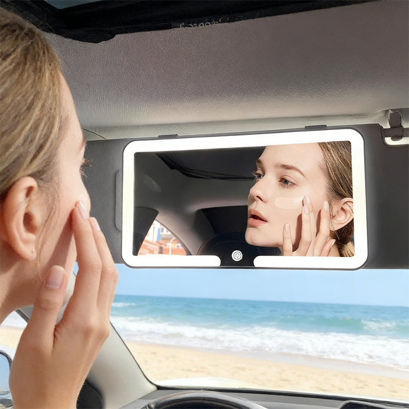 Rechargeable Car LED Makeup Mirror