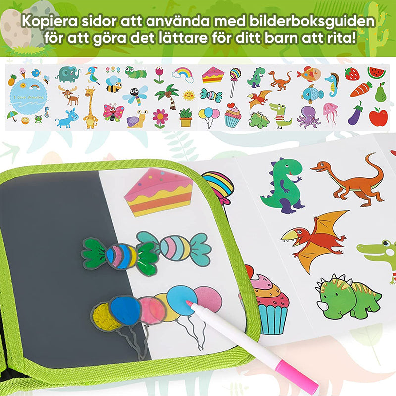 Bärbar, raderbar graffitiplånbok