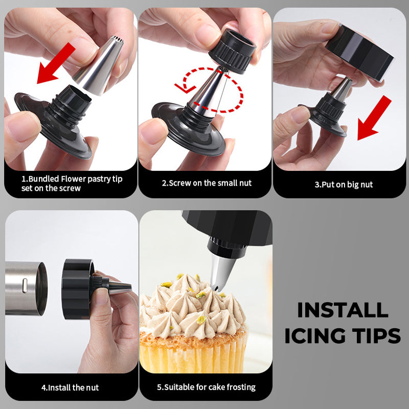 Stainless Steel Cookie Press & Biscuit Maker Set