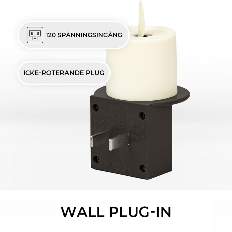 Flamlöst stearinljus Nattljus