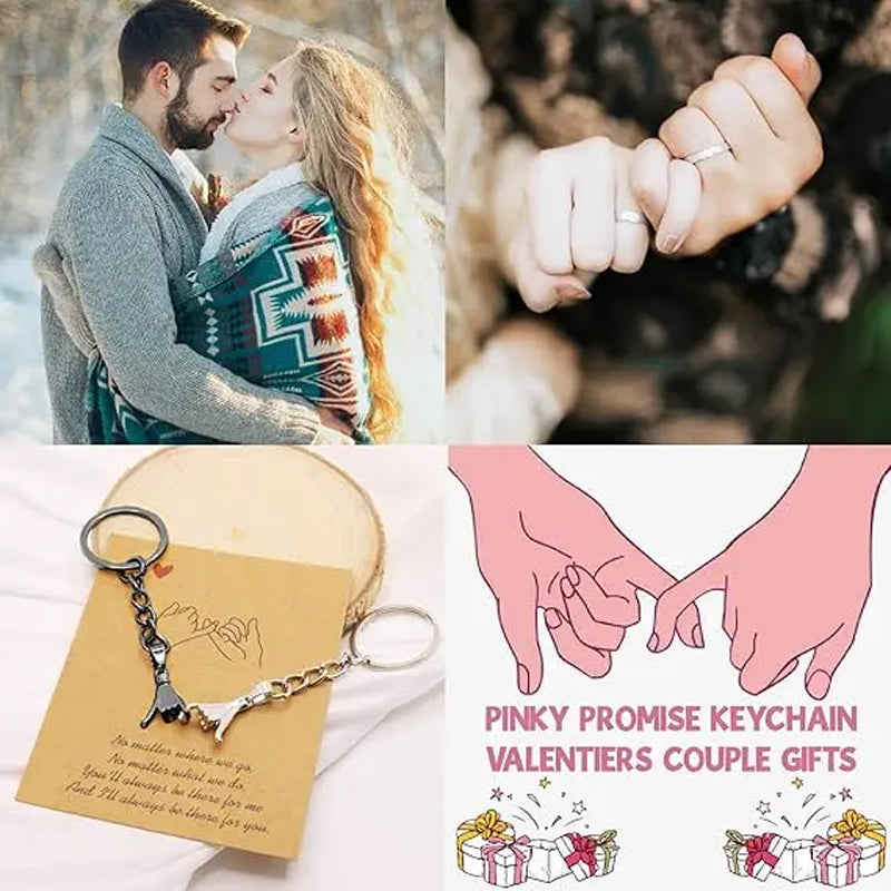 Pinky Promise Couple Keychain