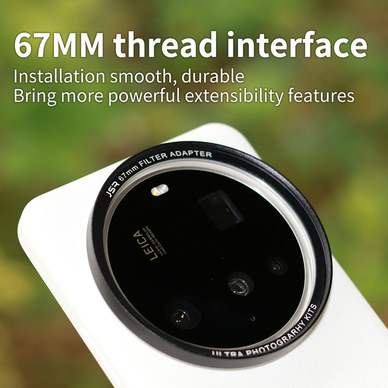 Xiao mi 15 Ultra Protective Faux Leather Phone Case + Adapter Ring