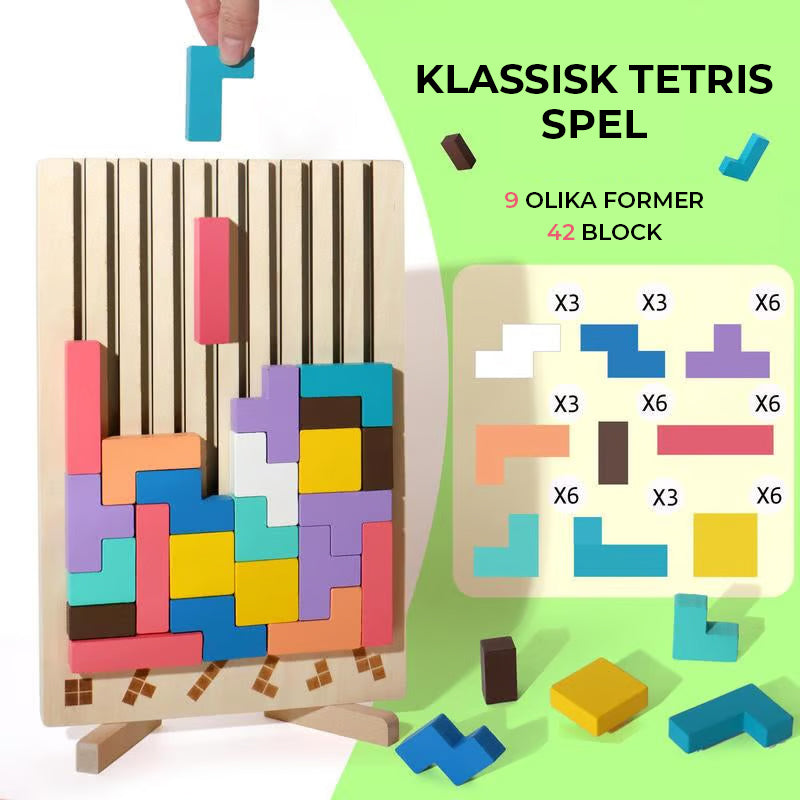 Stapelpusselset i trä