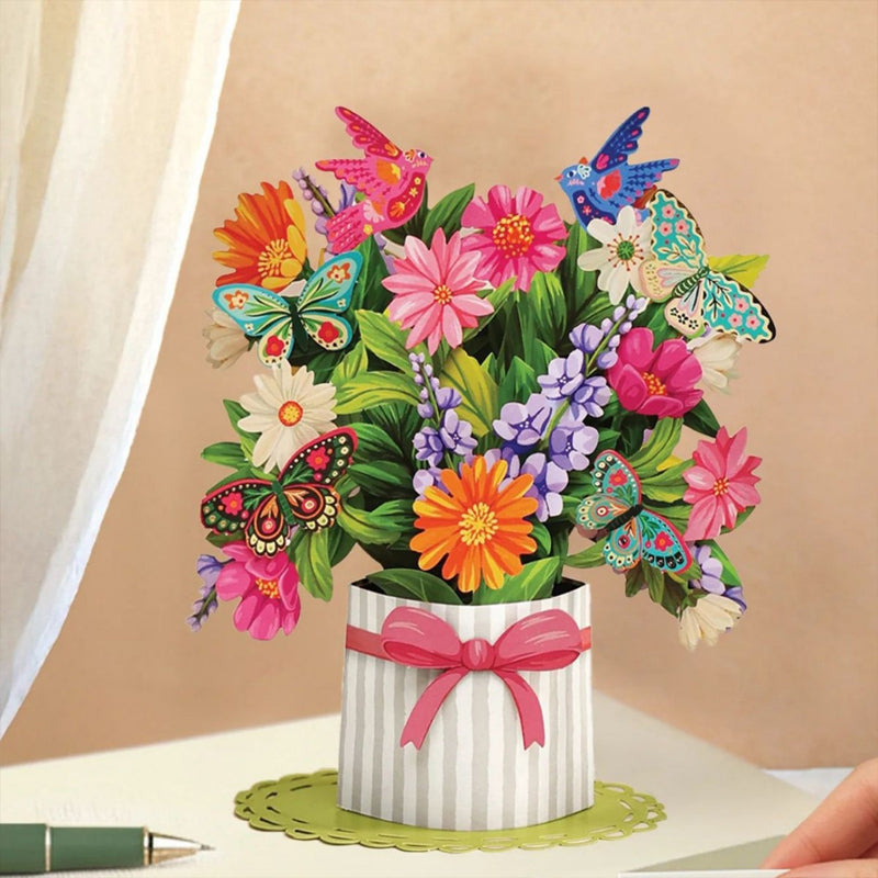Forever-Blooming 3D Flower Pop-Up Card