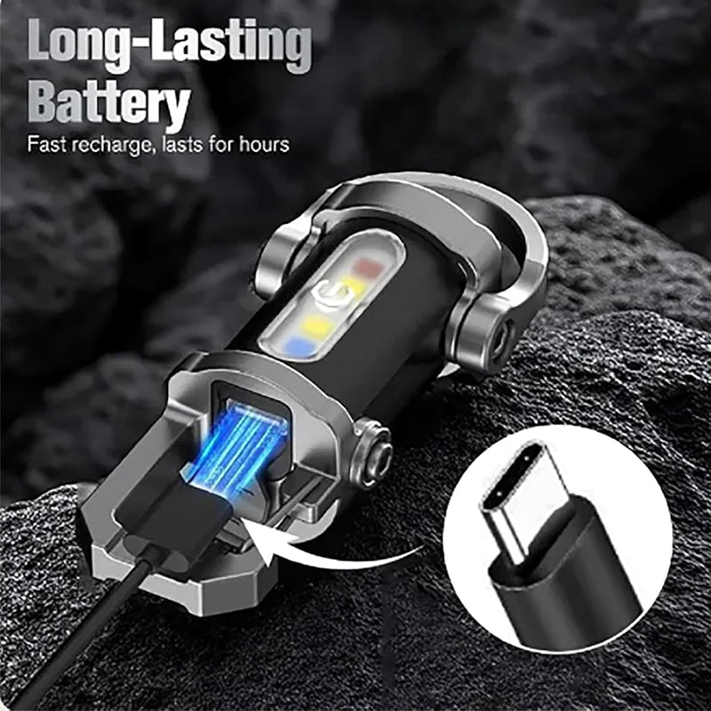 Rechargeable Mini Flashlight Keychain