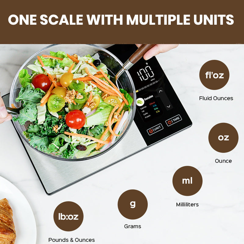 Digital Kitchen Scale with Nutrition Tracking