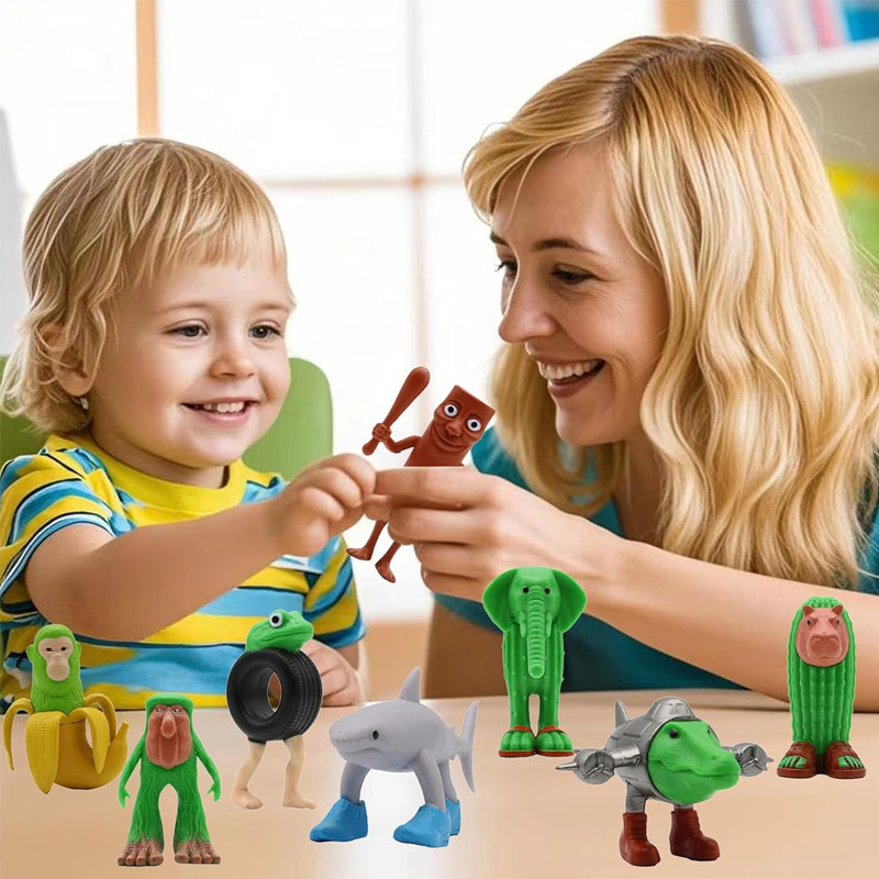 6/8 pcs 1 Set Plastic Toy Action Figure
