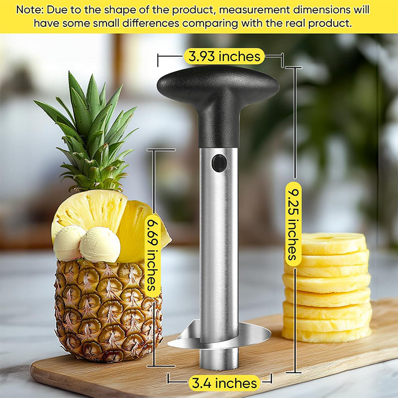 Upgraded Stainless Steel Pineapple Corer – Reinforced Thick Blade Core Remover for Easy Fruit Rings