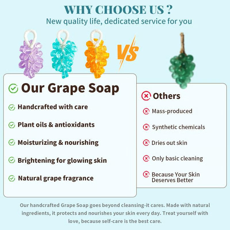 Handmade Crystal Grape Soap