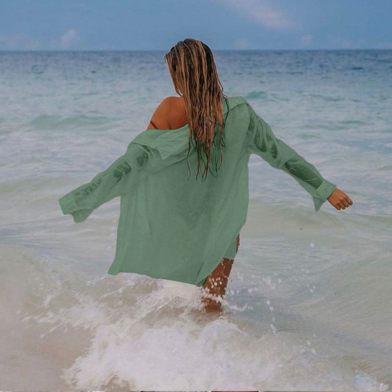 Women's Boho Semi-sheer Cover Up