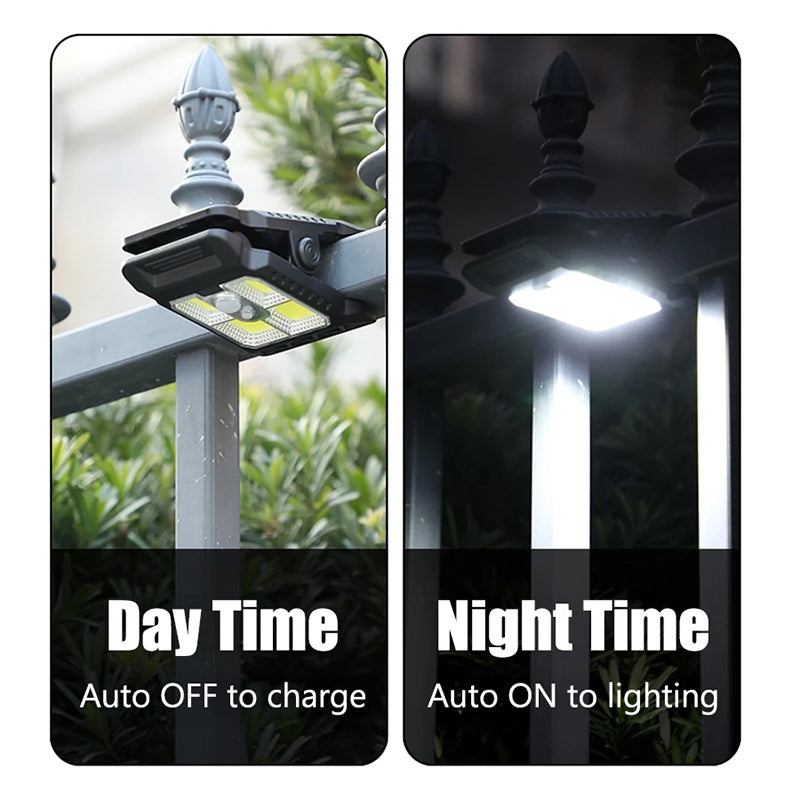 USB & Solar Powered Motion Sensor Clip Lights