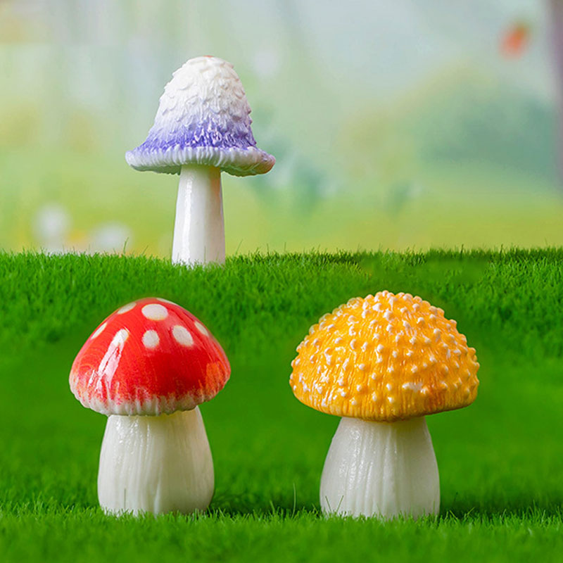 Simulation Mushroom Car Decoration