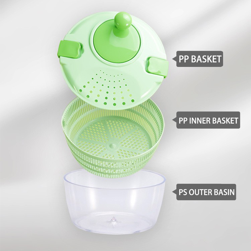 Hand-cranked fruit and vegetable dehydrating basket