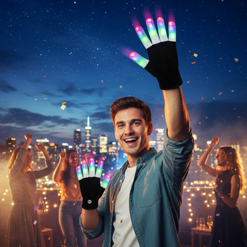 LED Fingertip Light Gloves
