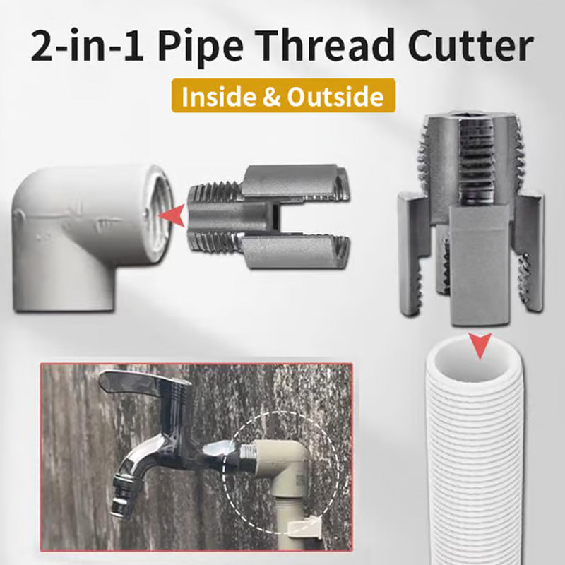 Integrated Internal & External Pipe Threading Tool