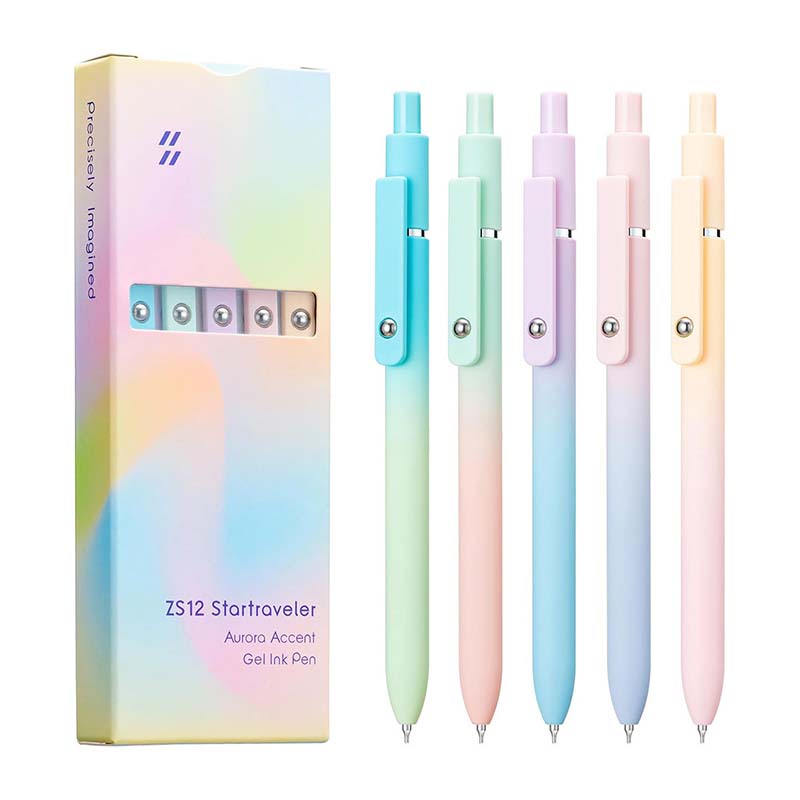 Minimalist Press Type Quick Drying Carbon Gel Pens