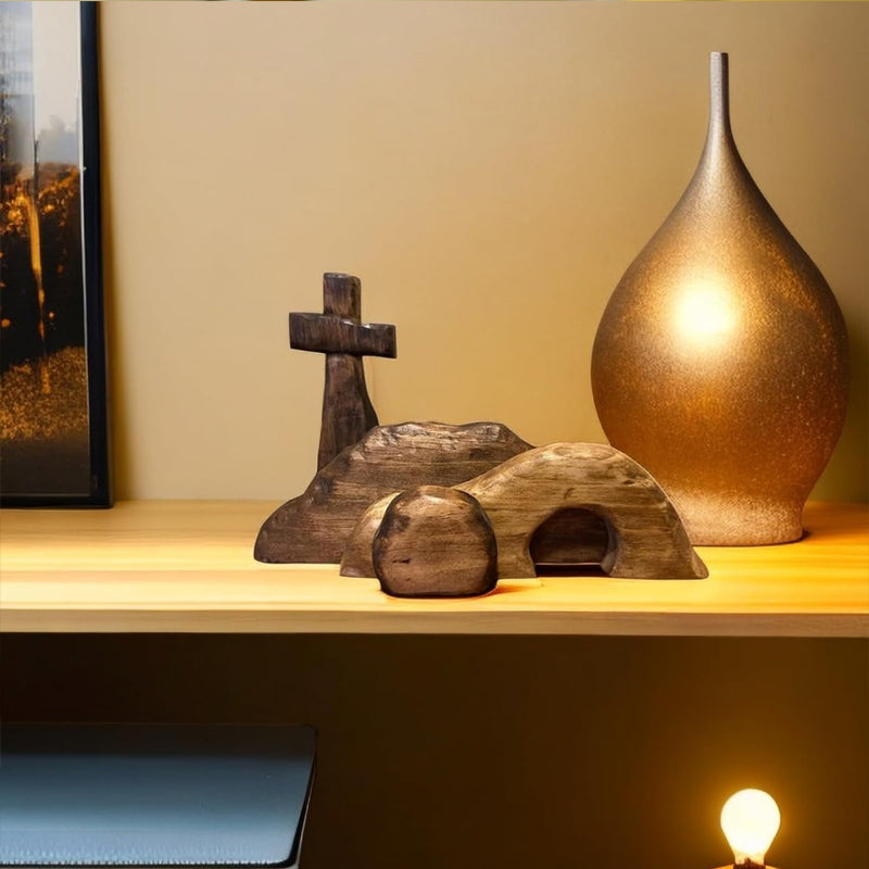 Easter Wooden Christian Decoration Sign