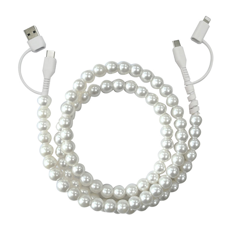 Pearl Beaded Data Cable