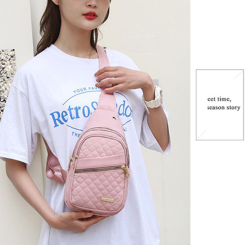 Women's Quilted Chest Bag