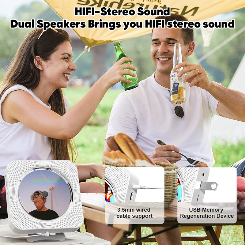Portable Bluetooth Desktop CD Player